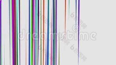 摘要彩虹色绘制优雅线条条纹美丽动画新质量通用动态